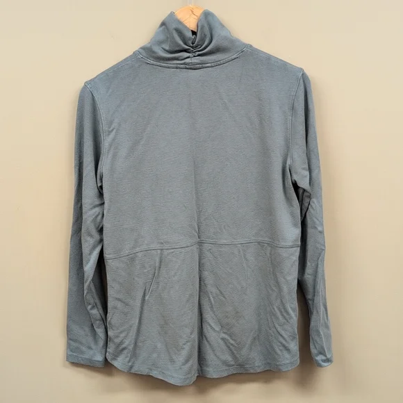 Orvis Front pocket Pullover Cowl Neck Top Size M - Picture 2 of 8